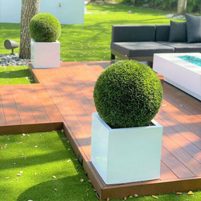 Topiary  Groß Block Fiberglas Pflanzgefäß