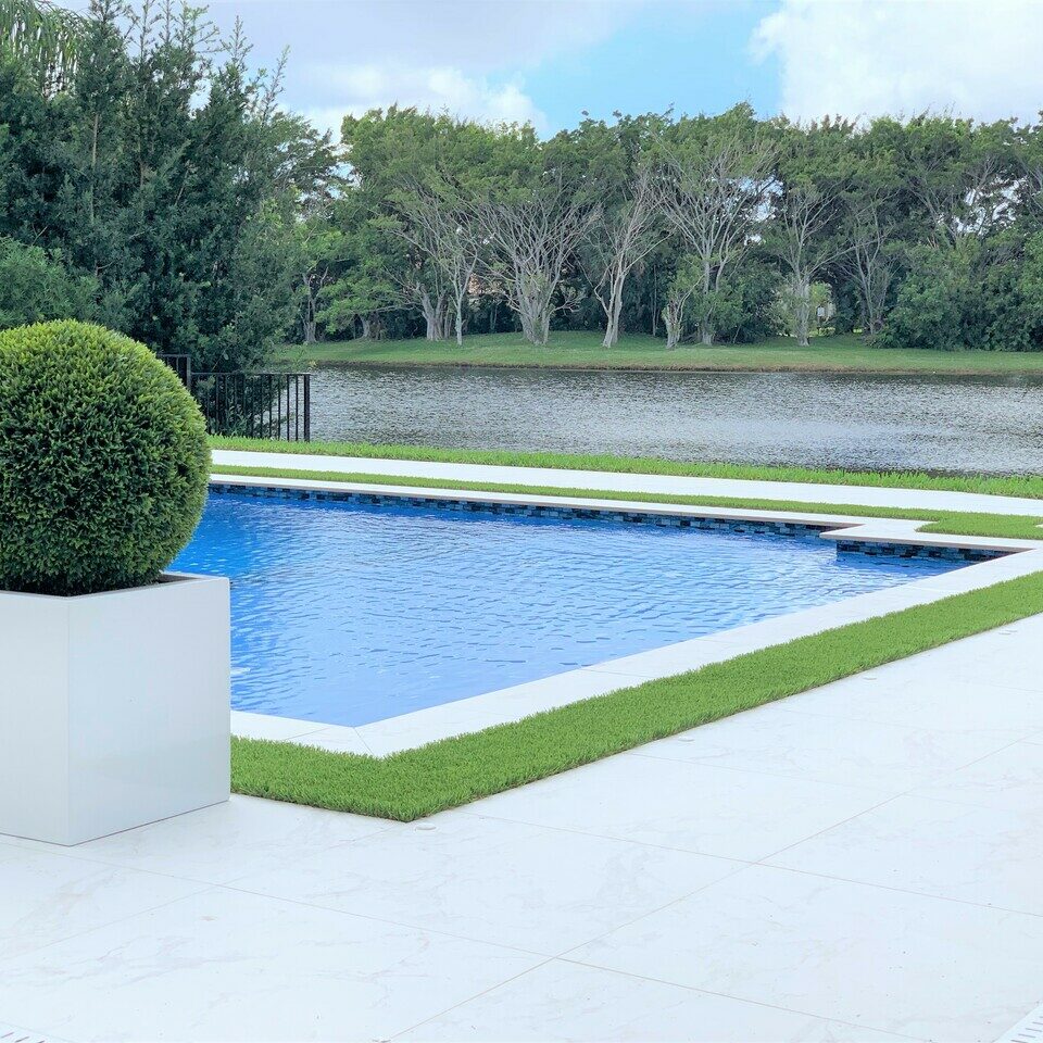 Topiary  Groß Block Fiberglas Pflanzgefäß